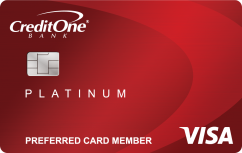 Credit One Bank<sup>®</sup> Platinum Rewards Visa image.