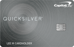 Capital One Quicksilver Cash Rewards Credit Card image.